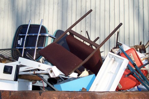 Garden professional removing debris in Richmond